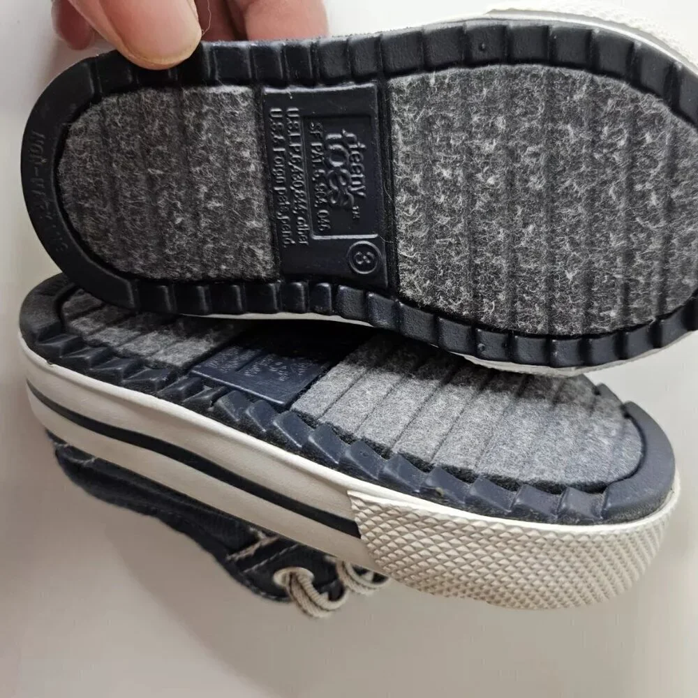 Teeny Toes Sneakers Baby / Toddler Baseball Side Zip Shoes 3